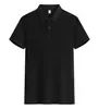 Playeras tipo polo de verano, Camisetas personalizadas, Ropa de trabajo de algodón de fibra larga, Logo bordado, Ropa de trabajo corporativa de manga corta con solapa, Hecho a medida