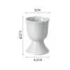 Tazas Creativas para el Desayuno de Pascua, Soportes de Huevo de Cerámica de Alta Gama, Bandejas para Huevos, Hueveras para la Mesa del Comedor