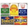 ¡Guau! Cartel de Gasolinera Más Vendido Transfronterizo Sunocoindian Motoroil Decoración de Bar Letrero de Lata