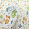 Algodón gasa doble capa estampado de dibujos animados ropa de bebé manta babero ropa para el hogar tela