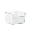 Caja de Almacenamiento Pequeña Xiaohongshu Estilo Muji Acrílico Transparente Organizador de Escritorio Simple Organizador para Dormitorio Estudiantil