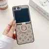 Lujo Ligero y Atractivo, Adecuado para Funda de Teléfono Móvil Samsung Zflip6, Antideslizante, Negocio de Moda Flip3, Nuevo Estilo de Flor Pequeña Popular