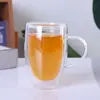 Encuentra una Fábrica de Vasos para Beber con Asa de Doble Pared. Tazas Domésticas de Vidrio de Borosilicato de Doble Pared para Jugos y Leche - Venta al por Mayor para Fabricantes