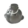 Tols Asador de Ajo de Hierro Fundido Asador de Ajo para Barbacoa Olla Naranja Castaña Olla de Hierro para Barbacoa Olla de Hierro Fundido Exterior