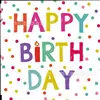 Nuevas Velas de Lunares de Colores Suministros de Decoración para Fiestas de Cumpleaños Papel de Diseño Servilletas de Papel Platos de Papel Banderines de Tirar Mantel Individual Juego de Vajilla