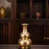 Soporte para incienso de calabaza de latón premium con nueve agujeros, quemador de incienso de calabaza de latón hecho a mano, incensario con forma de calabaza, artesanía de metal