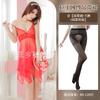 Lingerie Sexy Europeia e Americana, Vestido Chemise de Renda com Recortes Plus Size, Roupa Transparente, Camisola Reveladora de Renda, Atacado Latino