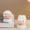 Año de la Oveja Figura Giratoria del Zodiaco de la Oveja Escritorio Alivio del Estrés Creativo Gama Alta Nicho Decoración de Coche Regalo de Año Nuevo