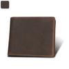 Venta al por mayor de fábrica Comercio exterior Modelo nuevo Antirrobo Rfid Cuero Crazy Horse Billetera corta para hombre Billetera de cuero genuino Dropshipping