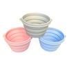 Viagem ao ar livre Proteção Ambiental Folding Bowl Viagem autônoma Leve portátil Silicone Folding Bowl Retrátil Folding Picnic Tableware