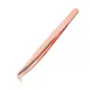 Pinzas para Pestañas Postizas Personalizadas Color Oro Rosa, Pinza para Extensiones de Pestañas Mei Jie Shi, Pinza de Delfín Chapada en Oro, Pinza de Pluma Dorada, Pinzas Mei Jie
