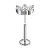 Zhenping Aleación de Titanio G23 Zirconia Marquise Clavo para Hueso de la Oreja Clavo para Nariz Clavo para Labio Clavo para Oreja Clavo para Cartílago de la Oreja Piercing
