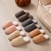 Novas Pantufas Fechadas para Mulheres 2026, Antiderrapantes Silenciosas para Uso Interno em Casa, Pantufas de Algodão Outono e Inverno para Casais