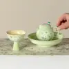 Tetera de Cerámica con Margaritas Pintadas a Mano, Alto Valor Estético, Adecuada para Uso Doméstico, Tetera de Mano para Juego de Té Kung Fu