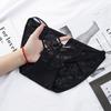 2020 nueva Serie Negra ropa interior sexy de encaje para mujer divertida de talle bajo cadera transpirable calzoncillos para dama