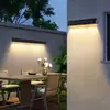 Lámpara de Pared Solar Exterior Luminosa Foco de Lavado de Pared Valla Súper Brillante Lámpara de Puerta de Villa Lámpara de Pared Exterior de Patio Lámpara de Terraza