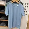 Camiseta Unisex Estilo Japonés 2026 Cuello Redondo Manga Corta Algodón de Fibra Larga Casual Moda Nuevo Modelo 475357 465494