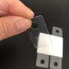 PVC PET transparente agujero redondo gancho de exhibición de estante para embalaje de productos de juguete bolsa de regalo gancho adhesivo de plástico