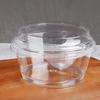 Copo Mousse Transparente em Formato de Tigela, Copo Descartável para Pudim, Copo de Madeira, Copo para Gelatina de Sobremesa, Pode Ser Combinado com uma Tampa, Copo para Chá de Leite Impresso