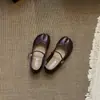 Zapatos Nuevos de Estilo 2026 Primavera y Otoño con Dedos Divididos Tipo Pezuña de Cerdo para Mujer, Mocasines Mary Jane Planos con Correa, Zapatos Casuales de Pezuña de Oveja