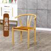 Silla Master Moderna con Respaldo Silla de Té de Madera Maciza Imitación para Hogar Silla de Comedor Sencilla Nórdica Silla de Hierro