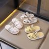 Pantuflas de Punta Cerrada para Niñas 2025 Nuevas Sandalias Princesa Mary Jane de Verano Huecas Slip-On Zapatos de Playa para Bebé