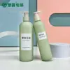Fábrica 200ml 300ml 400ml 500ml Garrafa com Bomba para Loção Pe Verde Garrafa para Shampoo e Gel de Banho