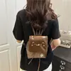 Mochila Estilo Coreano com Laço Feminina 2025 Nova Mochila da Moda Tendência Bolsa de Ombro Fofa Bolsa Escolar