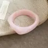 Pulsera Redonda Asimétrica con Acrílico Difuminado Moda Europea y Americana Nueva Pulsera Versátil Joyería de Mano de Nicho de Gama Alta para Mujeres