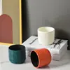 Jarrón de Plástico Creativo Nórdico Decoración para Sala de Estar en Casa Flor Seca Arreglo Floral Resistente a Caídas Cerámica de Imitación Transfronterizo Caliente Jarrón
