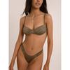 Bikini de alta calidad 2025, comercio exterior, Amazon, traje de baño sexy, triángulo europeo y americano, talla grande, traje de baño dividido para mujer