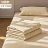 Sábana de una sola pieza nueva, no de algodón puro, 100% algodón, adecuada para dormir desnudo, popular en residencias estudiantiles, funda de edredón individual, adecuada para todas las estaciones