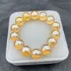 Pulsera de cuentas de cristal anti-abrasión y anti-rayaduras de alta calidad de 8MM color champán no cambia de color pulsera anti-cristal venta al por mayor de fábrica