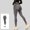 Pantalones de yoga de dos piezas de tiro alto para mujer, con bolsillos incorporados, diseño levanta glúteos, tejido de secado rápido y silueta ajustada y moldeadora, adecuados tanto para entrenamientos en interiores como en exteriores.