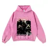Sudadera con Capucha Holgada Estampada Estrella High Street Sudadera con Capucha de Cantante Sudadera con Capucha Batik Otoño e Invierno 420g Transfronteriza Hombres y Mujeres