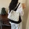 Bolso de Hombro de Cadena Rombo de Alta Gama Transfronterizo para Mujer, Bolso Cruzado de Hombro Grande de Moda, Bolso Tote Elegante y Versátil