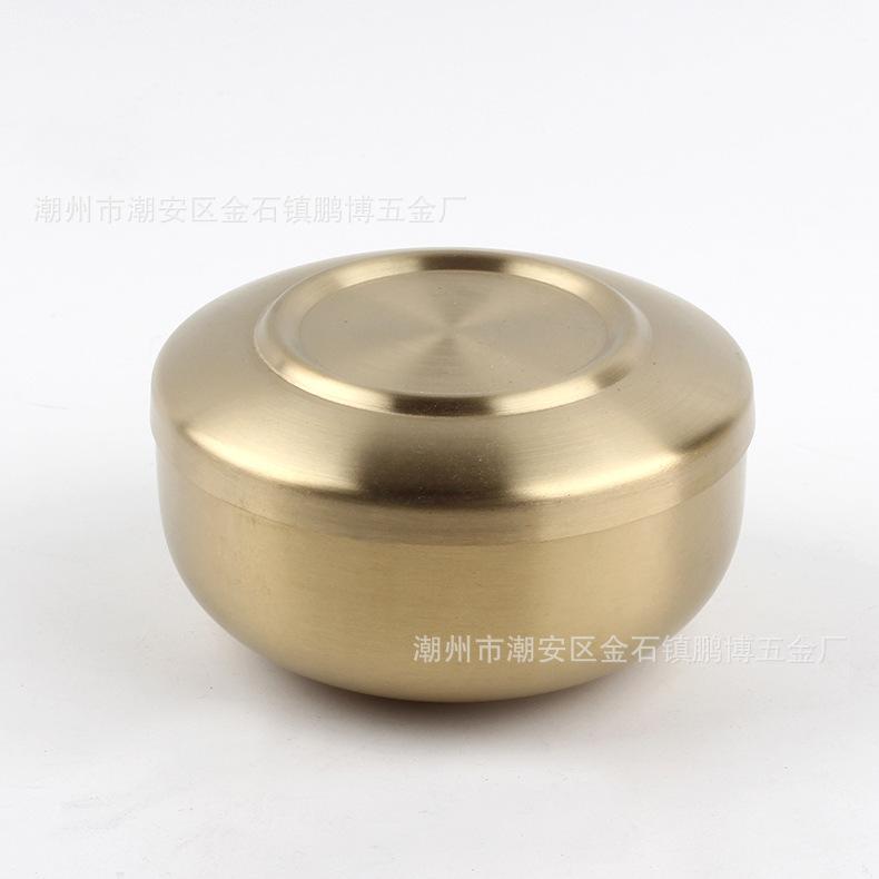 金色带盖米饭碗1