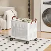 Cesta de ropa sucia plegable personalizable para uso doméstico, gran capacidad, elegante cesta de almacenamiento para baño, cesta de ropa sucia extraíble