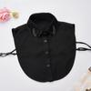 Camisa de Organza com Contas em Formato de Coração, Estilo Fresco com Gola Decorativa Quente, Gola Falsa, Camisa Falsa para Mulheres, Versátil