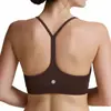 Sutiã de Yoga com Tecido Respirável Transfronteiriço e Design de Costas em Y, Almofadas Removíveis no Peito, Alças Largas para Suporte e Características Anti-Queda