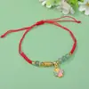 Pulseras de Hilo de Colores al por Mayor, Pulseras Ajustables Hechas a Mano Estilo Chino Tradicional para Hombres y Mujeres, Adecuadas para Festivales y Buena Suerte