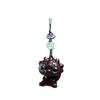 Palo de Rosa Sándalo Sándalo Verde Dragón Tallado Cadena para Teléfono Colgante DIY para Mochila de Pareja Accesorio