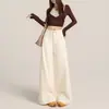 Jeans Vintage de Cintura Alta de Pierna Ancha para Mujer, Cruzados, Otoño/Invierno 2026, Pantalones Acampanados Rectos Sueltos Casuales que Adelgazan