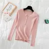 Top de Punto de Manga Larga para Mujer, Capa Base, Suéter de Cuello Blanco para Otoño e Invierno, Nueva Prenda Interior Elegante que Adelgaza, Top de Principios de Otoño