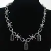 Europeu e americano ins Bramble colar pulseira calças corrente moda legal acessórios legais hip hop gargantilha lâmina colar