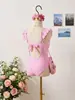 2027 Nuevo Traje de Baño Enterizo Rayado con Volantes para Niñas Transfronterizo, Traje de Baño Lindo para Vacaciones en la Playa, para Niños Medianos y Grandes
