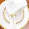 Anillo para servilletas de aleación tipo B transfronterizo de 5 hojas de sauce, accesorios de comedor de alta gama para restaurantes y hoteles, venta al por mayor