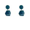 Pendientes de plata s925 con diseño retro francés geométrico irregular de acrílico con temperamento a la moda que combinan con todo.