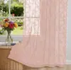 Suministro Exclusivo Transfronterizo de Cortinas Transparentes de Encaje de Punto por Urdimbre Blancas Estilo Francés, Artículos Populares de Comercio Exterior, Cortinas con Ojales, Mosquiteros de Tela Terminada