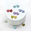 Cristal Dongzhou Geométrico Coração Gordo 6*5,3 Corações para Nail Art Strass Feito à Mão Coração de Diamante Artificial 4815 Decorações DIY para Nail Art